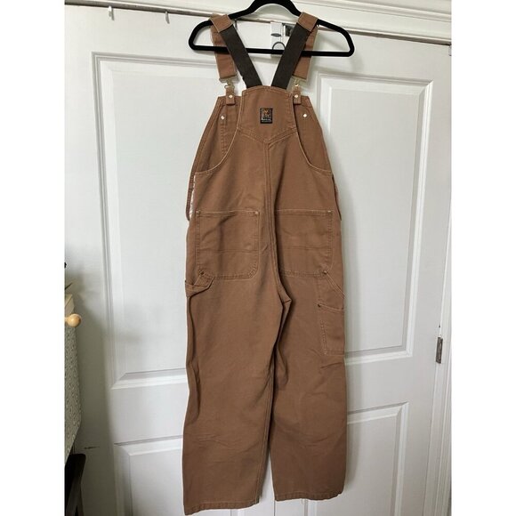 Vintage Kodiak Overalls Mens Brown Canvas Workwear Dungaree Bib One Piece - Picture 3 of 11
